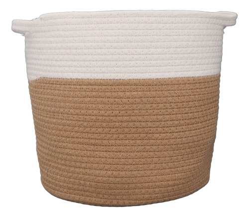 * Cesta De Lavandería Tejida, Cuerda De Algodón, Ropa