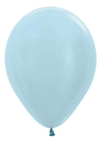 Balão Látex Satin R12 50 Unidades Balloons Cor Azul