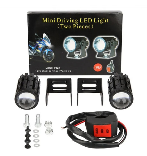 Luces Led Exploradoras Auxiliares Para Motos 