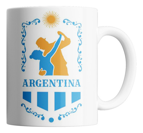 Taza De Cerámica - Recuerdo Argentina (varios Modelos)