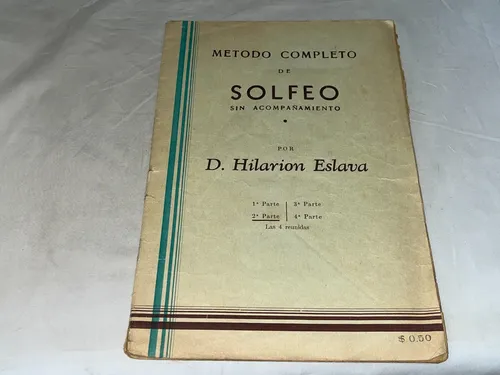 Metodo Completo De Solfeo 1 - Eslava - Ricordi