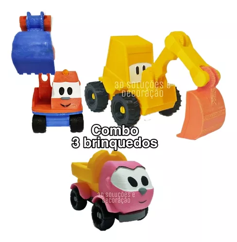 Scoopy personagem Léo o Caminhao brinquedo impressão 3D