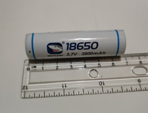 Imagen 5 de 5 de Bateria Recargable 18650 Smiling Shark 2800 Mah 3.7v Pila