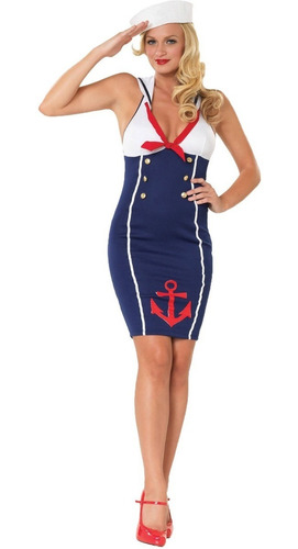 Disfraz De Marinera Sexy Para Mujer Talla: M/l Halloween