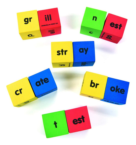 Fun Express Word Family Dice - 17 Piezas - Actividades Educa