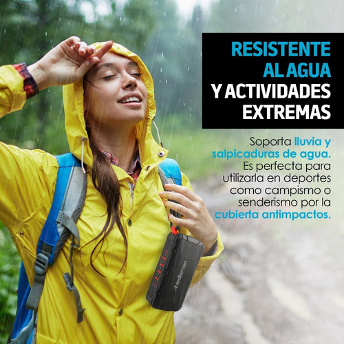 Redlemon Bocina Bluetooth Portátil Resistente Golpes Y Agua