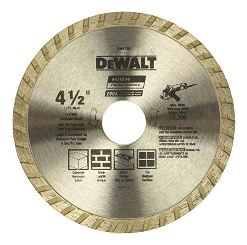 Dewalt Dw4725 De Alto Rendimiento De 4-1 / 2 Pulgadas De Cor