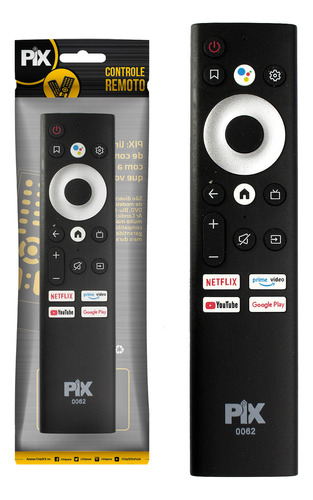 Controle Remoto Compatível Com Smart Tv Aiwa Aws-55-bl01-a - Pix