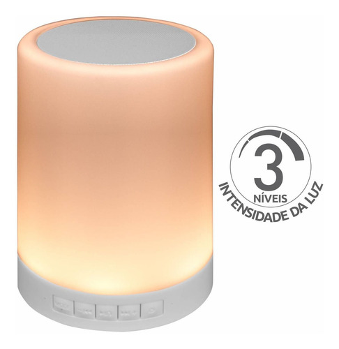 Luminária De Mesa Led Com Bluetooth