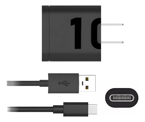 Cargador Motorola Original 10w G8 Power G04s G05 G15 E14 E15 Negro
