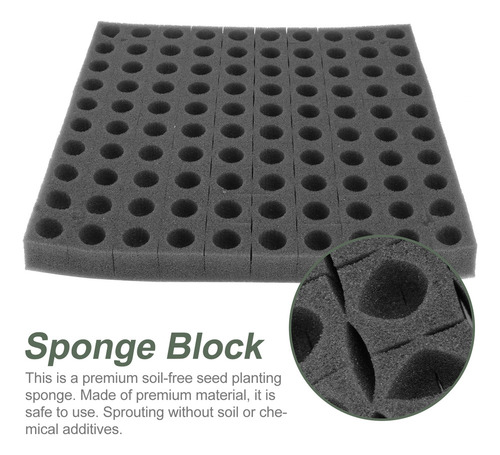 Bandeja Hydroponic Starter Cubes Con Forma De Esponja Para P