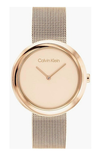 Calvin Klein Reloj De Pulsera Con Clavel De Cuarzo Chapado 