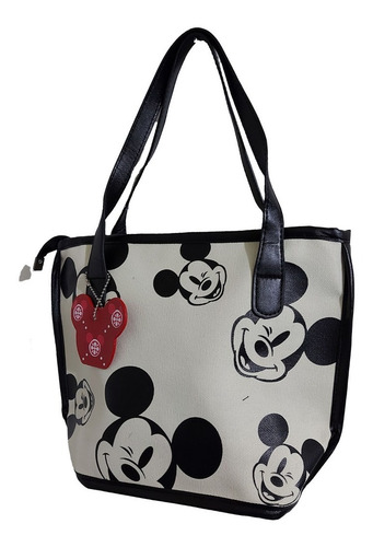 Imagen 1 de 6 de Bolsa De Dama Pequeña De Disney, De Mickey Mouse En Hueso