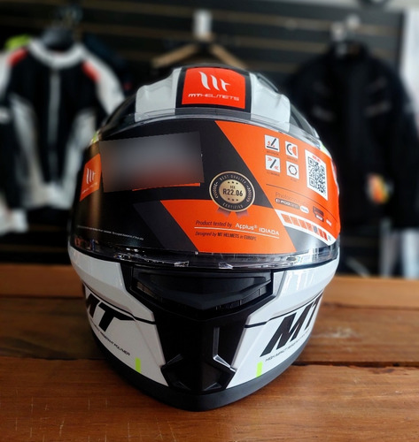 Casco Integral Mt Stinger 2 Zivze B3 Fluor Brillo-allmotors