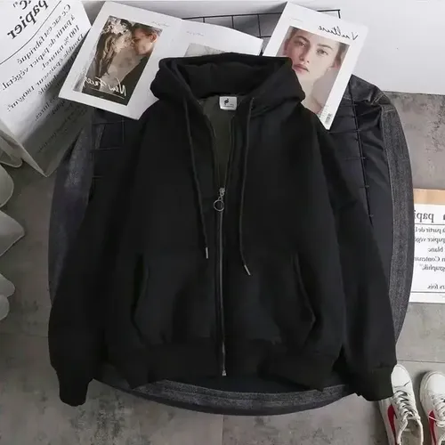 Z X Hoodie Outono/inverno Com Zíper De Lã Grossa D | Parcelamento