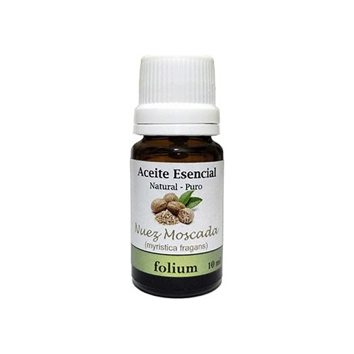 Aceite Esencial De Nuez Moscada Natural Puro Folium 10 Ml