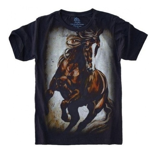 Camiseta Estilosa 3d Fullprint  Horse Cavalo