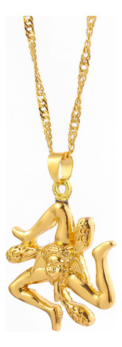 C Creative Quirky 3 Legged Cara Humana Arte Abstracto Collar