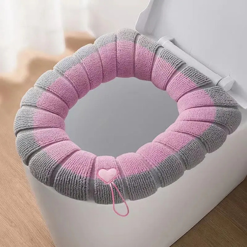 Capa De Vaso Sanitário Assento Almofada Sanitária Lavável Cor Rosa Luctec