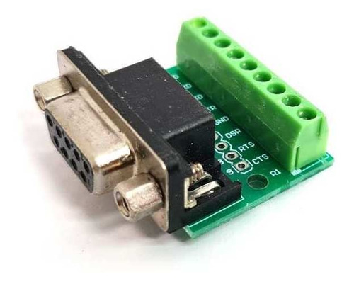 10 Pzas Módulo Conector D-sub Db9 Rs232 Hembra