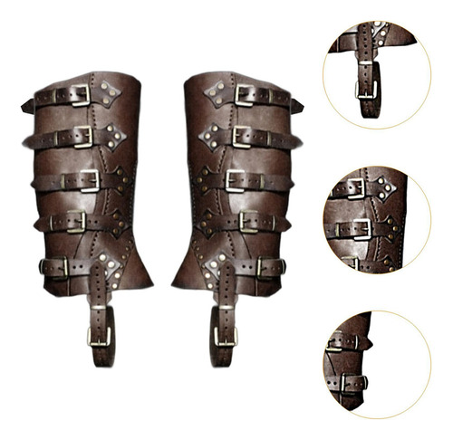 - Botas Steampunk Cubre Tapas Elegantes Polainas Café