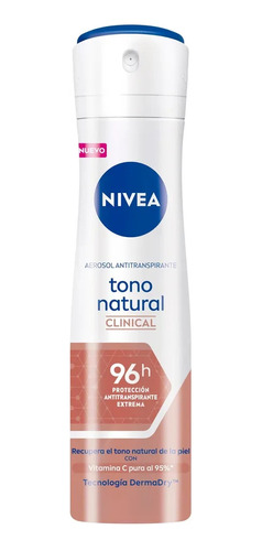 Desodorante Nivea Clinical Tono Natural Spray 150ml