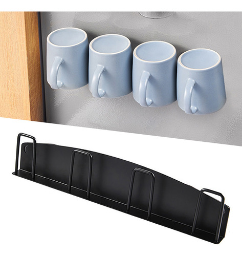Soporte Para Colgar Tazas, 4 Tazas, Montado En La Pared, Sin