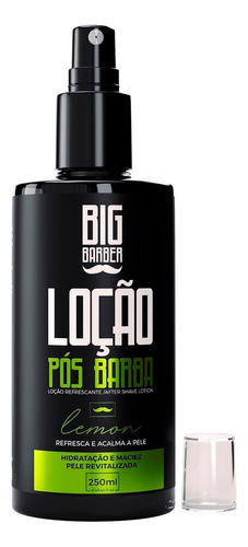 Kit 12x Loção Pós Barba After Shave Lemon 250ml Big Barber