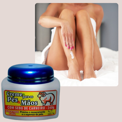 Kit 2 Creme Hidratante Pés San Jully Com Argan E Ureia