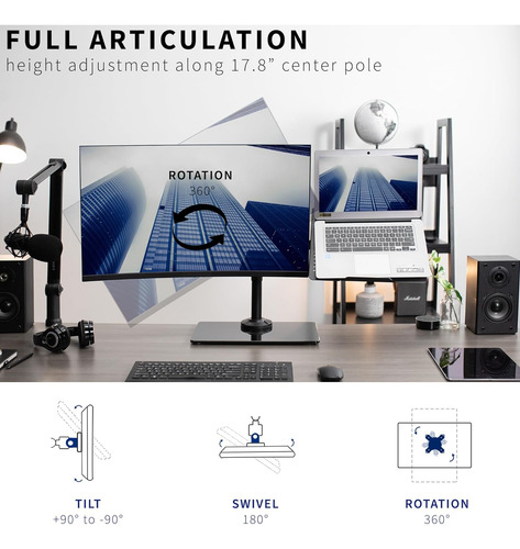 Soporte De Monitor Vivo Con Bandeja Soporte Para Laptop