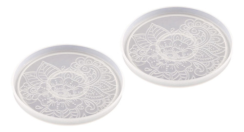 Molde De Silicona Para Posavasos De 2 Piezas, Moldes Para