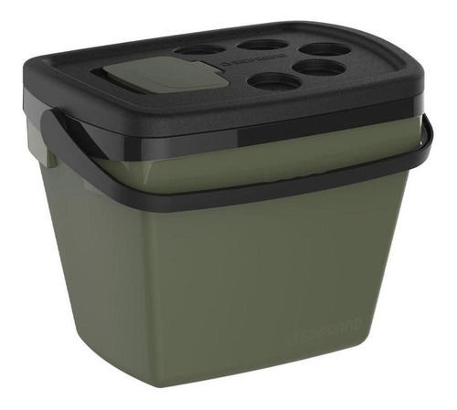 Caixa Térmica Cooler Térmico Grande 35l Verde Exercito