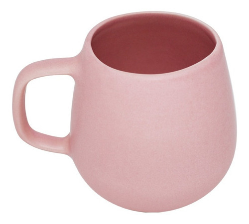 Caneca Colorida Acetinada Fosca 260ml Cerâmica Café Chá Cor Rosa