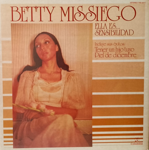 Disco Lp - Betty Missiego / Ella Es Sensibilidad. Album 