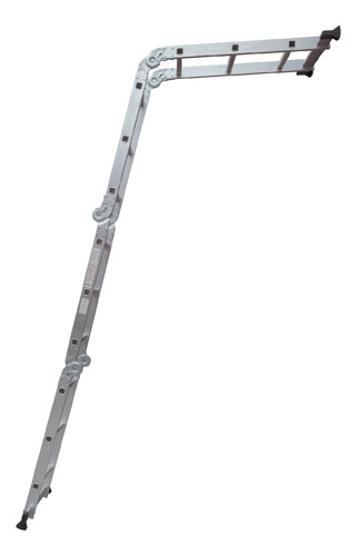 Escalera Multiposicion Aluminio Plegable Reforzada 12 Peld