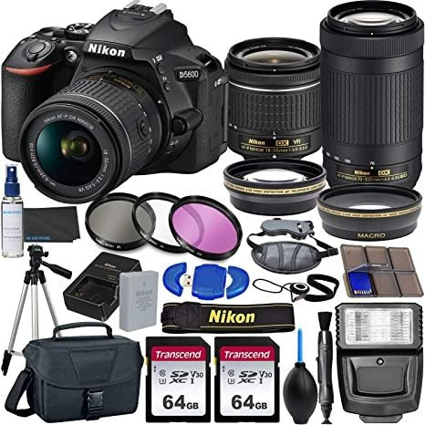 Nikon D5600 Cámara Dslr Con 0,709-2,165 En Vr Y Lentes De 2,