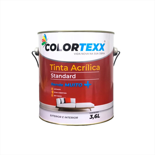 Tinta Látex Parede Standard Rende Muito + 3,6 Litros