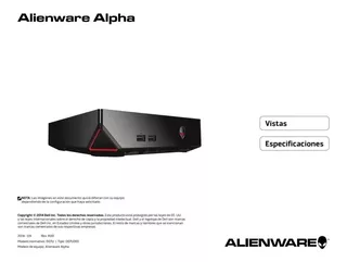 Gamer Alienware Alpha Quad 8gb Ram Core I7 - Ssd - Poco Uso