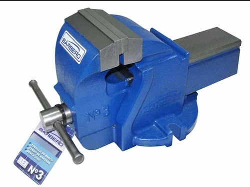 Morsa de banco Barbero numero 3 Profesional azul