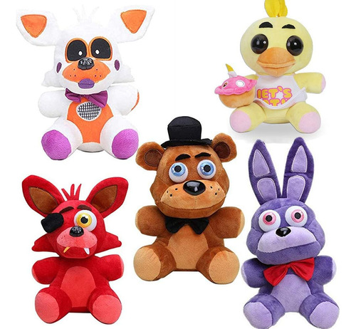 Peluche Fans Of The Five Nights Game, 5 Unidades