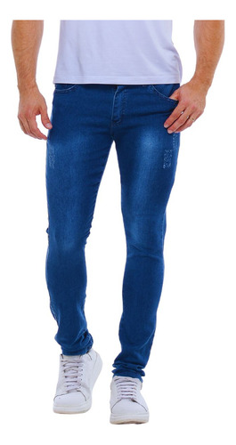 Calça Jeans Masculina Slim Com  Lycra Elastano Promocão