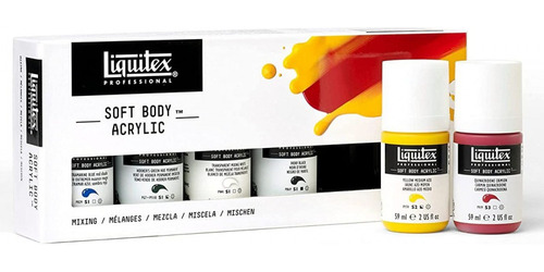 Tinta Acrílica Importada Soft Body Liquitex C/06 Cores 59ml