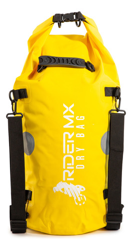 Mochila Impermeável Reforçada 40l Tática Drybag Moto Camping Cor Amarelo Desenho do tecido Liso