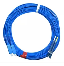 Comprar Cordão Óptico Duplex Sm Monomodo 20 Metros Sc-lc  Azul