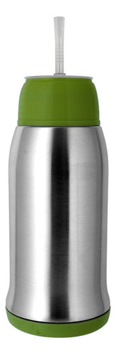 Termo Mate Autocebante Térmico Acero Inox 580 Ml Color Verde