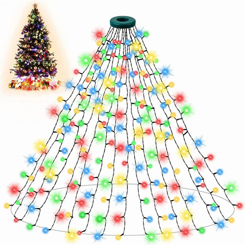 Luces De Árbol De Navidad, 400 Luces Led De 6.6 Pies X 1 [u]