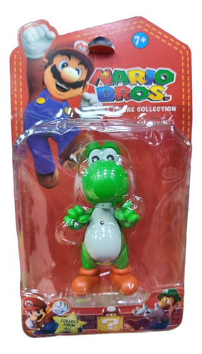 Muñecos Yoshi Personaje Mario Bros Dino En Blíster X1