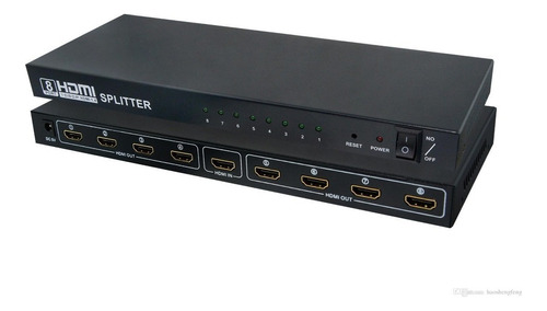 Splitter Hdmi 1x8 Uhd 4k 2k 3d Con Fuente