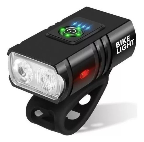 Luz Led Delantera Bicicleta Recargable Usb 1000 Lum 6 Modos