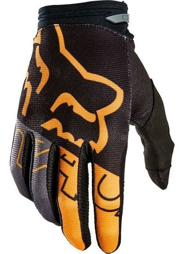 Luva Trilha Motocross Fox 180 Skew Preto/dourado 2022 Tamanho G